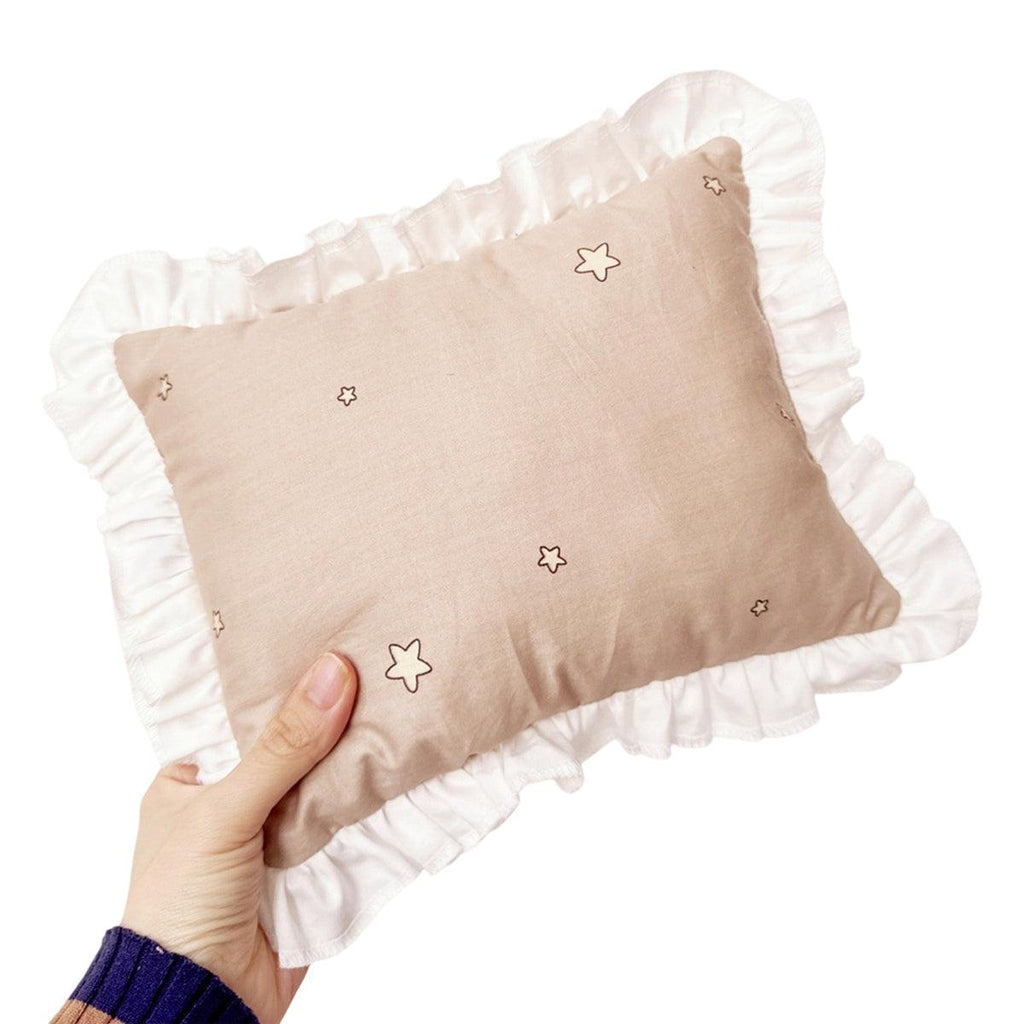Lace Cat Pillow Soft Pet Cushion for Sleeping Comfortable Kitty Bed Cushion - White Strawberry