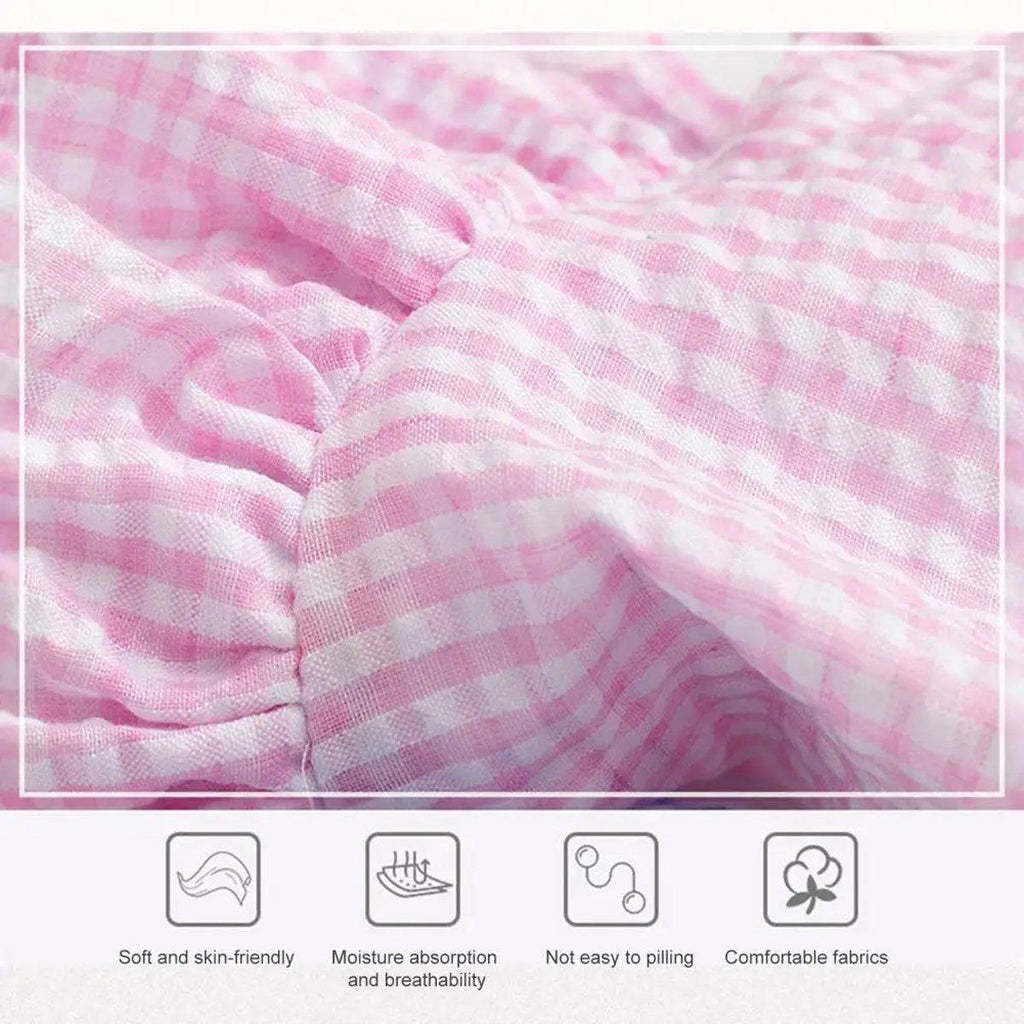 Cute Small Dog Dress Puppy Clothing Pet Apparel for Summer Fashion Outfit - Pink - M