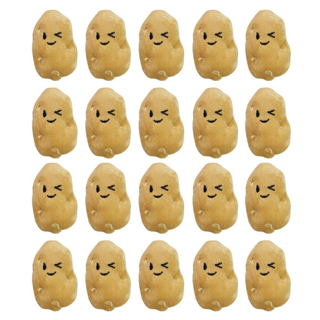 20PCS Handmade Cute Squeaky Little Potato Doll Pet Plush Doll For Dog Cat