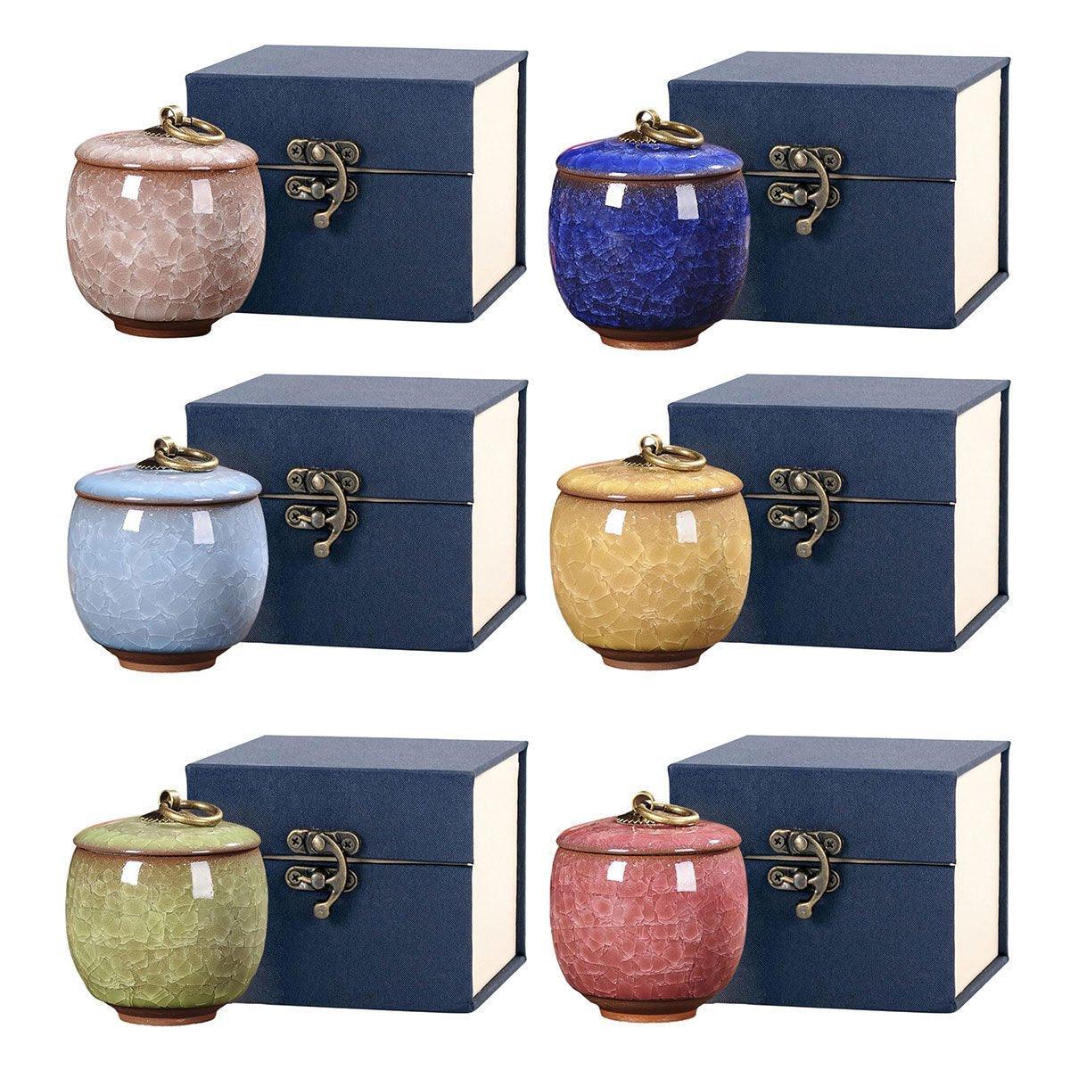 Small Pet Urn for Ashes Memorial Keepsake Urns for Dog Cat Cremation Remains - Yellow