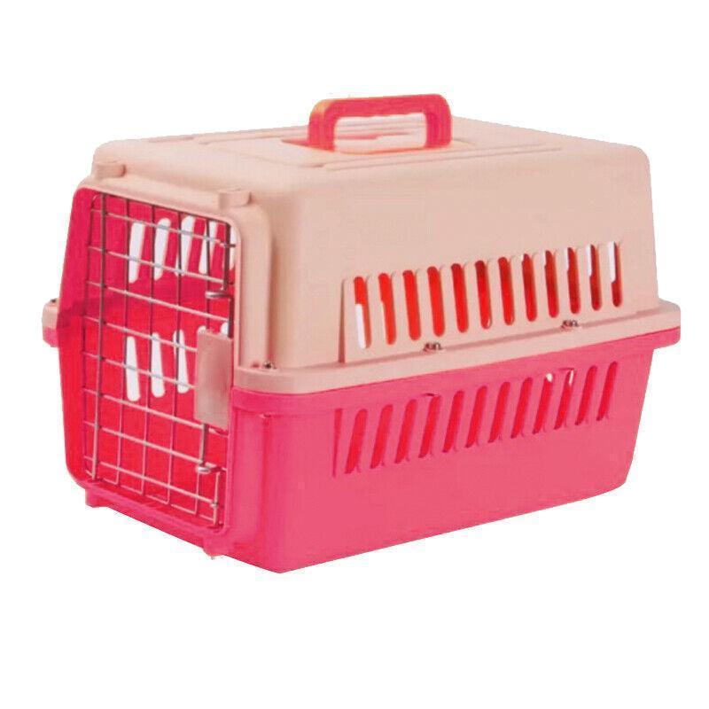 M Size Dog Cat Rabbit Portable Tote Crate Pet Carrier Kennel Travel Airline Carry Bag - Blue