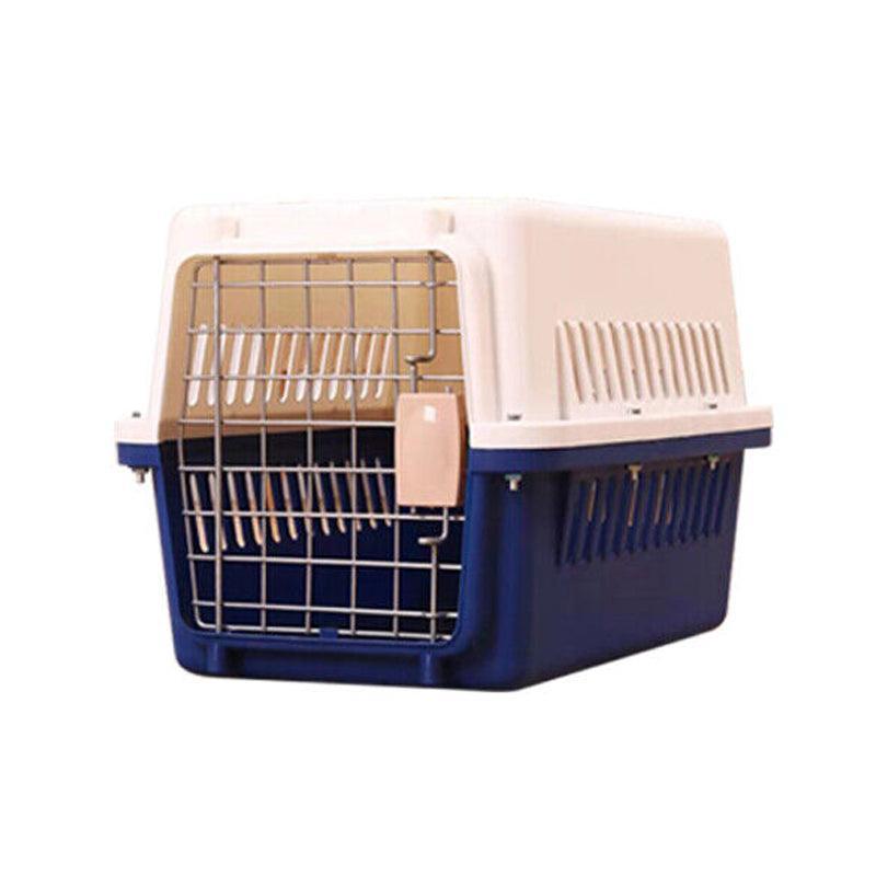 L Size Dog Cat Rabbit Portable Tote Crate Pet Carrier Kennel Travel Airline Carry Bag - Brown