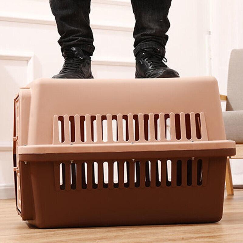 S Size Dog Cat Rabbit Portable Tote Crate Pet Carrier Kennel Travel Airline Carry Bag - Orange