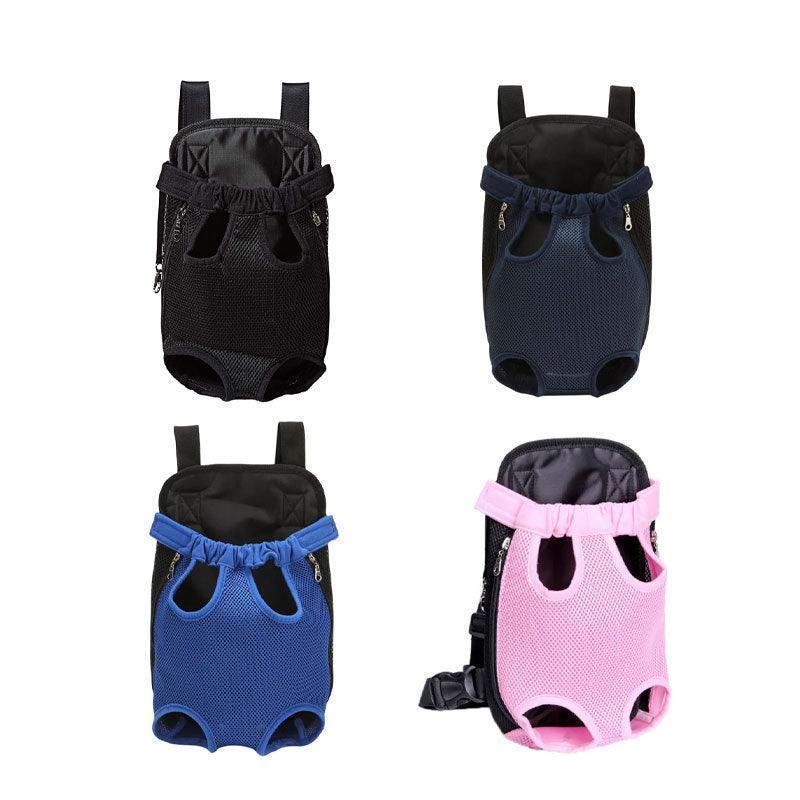 S Size Pet Carrier Dog Cat Puppy Front Back Backpack Shoulder Carry Sling Pouch Bag - Black