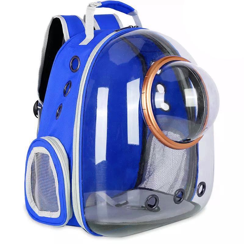 Travel Space Capsule Dog Cat Bag Breathable Outdoor Pet Backpack Carrier - Black