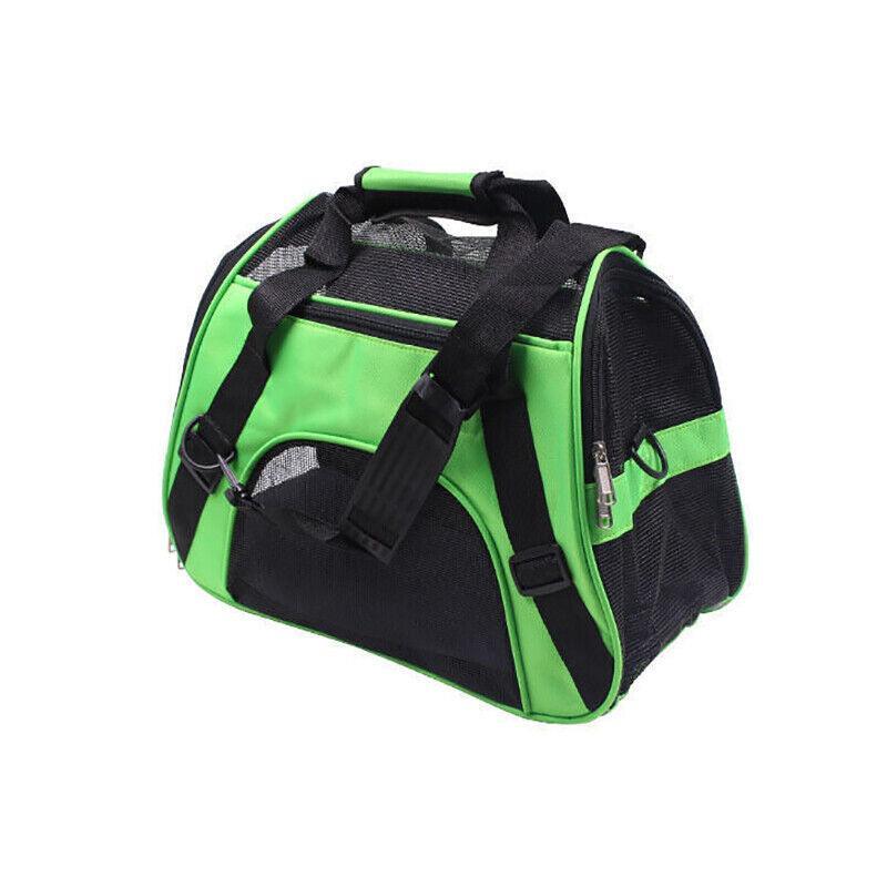 Pet Carrier Bag Portable Large Cat Dog Comfort Tote Travel Bag Airline Approved - Blue