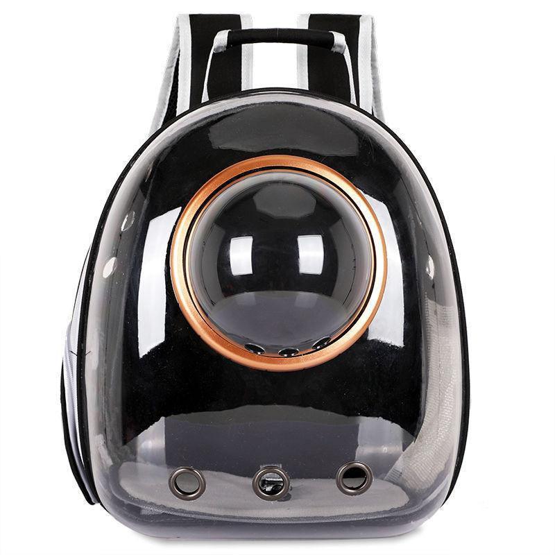 Travel Space Capsule Dog Cat Bag Breathable Outdoor Pet Backpack Carrier - Red