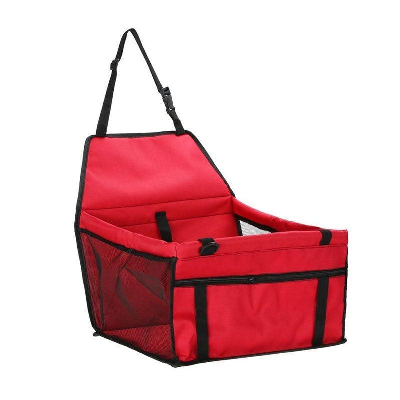 Pet Car Booster Seat Travel Carrier Basket for Cats Dogs with Secure Design - Blue