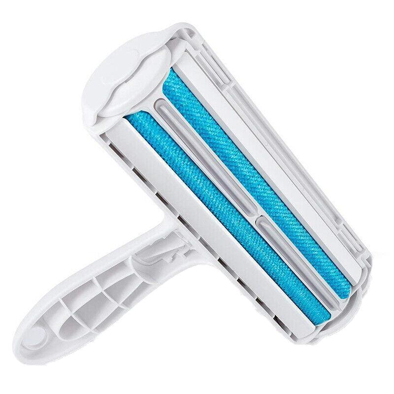 Pet Hair Remover Brush Dog Cat Fur Cleaning Roller Reusable Self Cleaning Tool - Grey