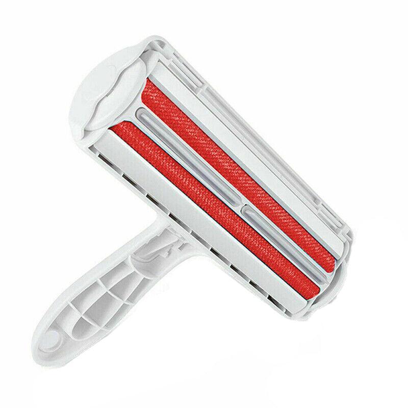 Pet Hair Remover Brush Dog Cat Fur Cleaning Roller Reusable Self Cleaning Tool - Grey