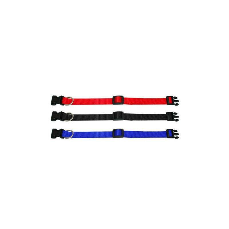 XS Size Dog Puppy Pet Collar Adjustable Nylon Toy Pink Blue Red Black - Grey