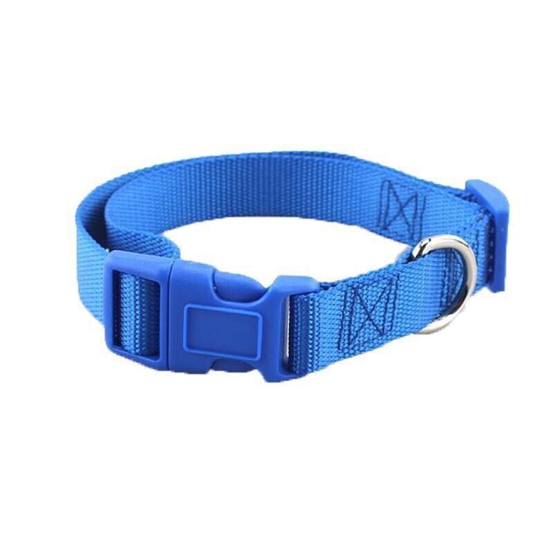 XS Size Dog Puppy Pet Collar Adjustable Nylon Toy Pink Blue Red Black - Grey