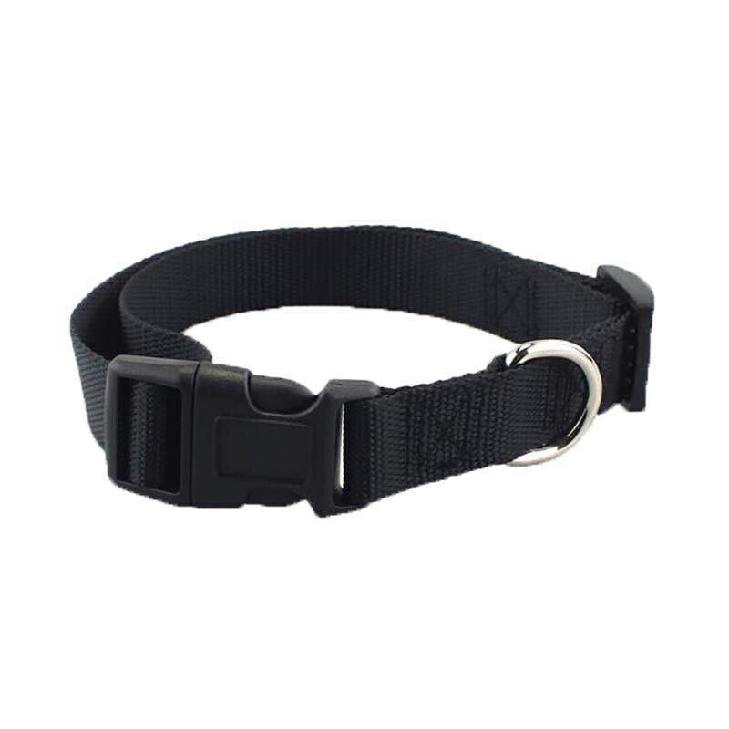 L Size Dog Puppy Pet Collar Adjustable Nylon Toy Large Pink Blue Red Black - Red