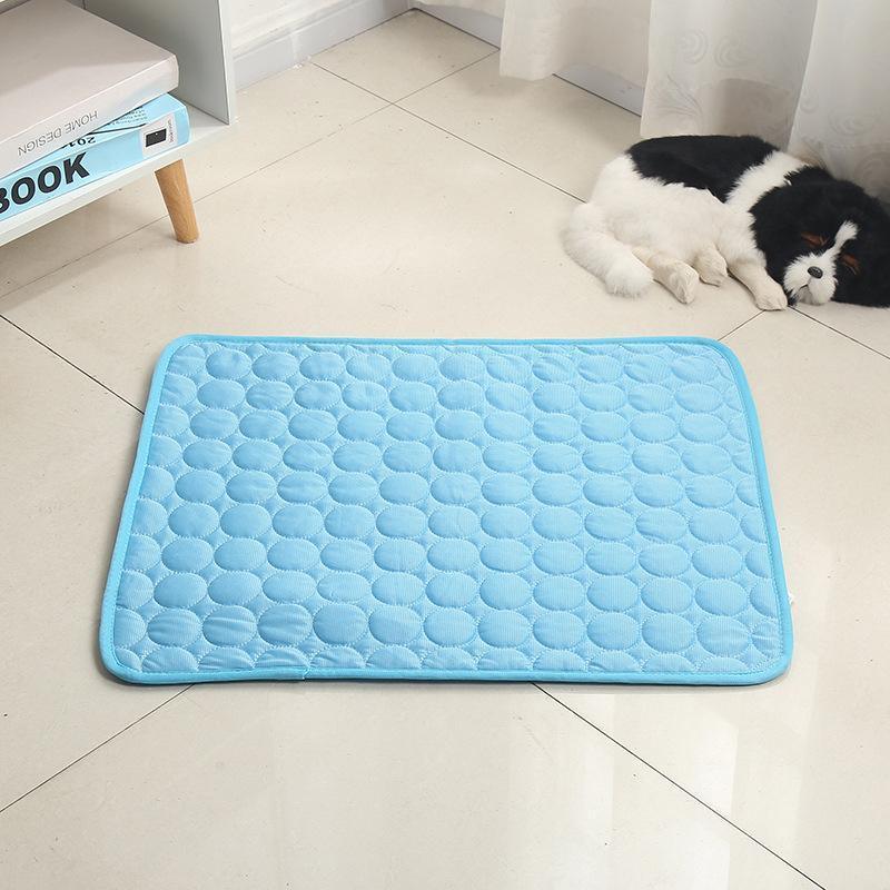 Pet Cool Gel Mat Dog Cat Bed Non-Toxic Breathable Summer Pad 5 Sizes Dog Pad - M(60*50cm)