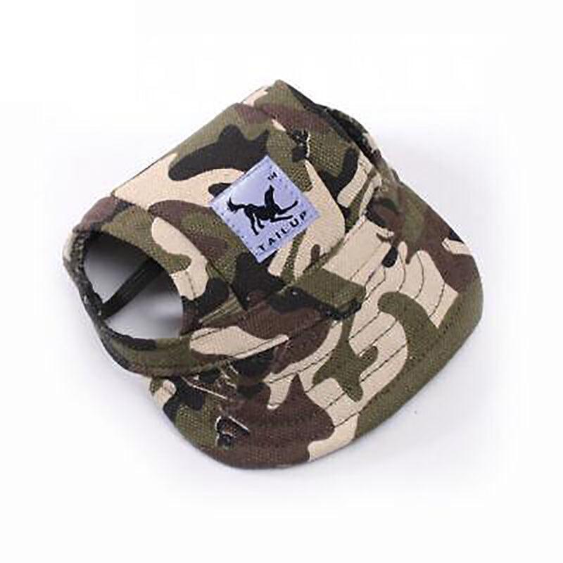 Dog Baseball Cap Outdoor Pet Sun Hat Summer Canvas Visor Puppy L - Blue