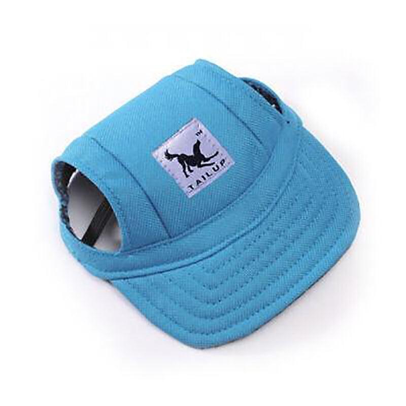 Dog Baseball Cap Outdoor Pet Sun Hat Summer Canvas Visor Puppy M Size - Flower