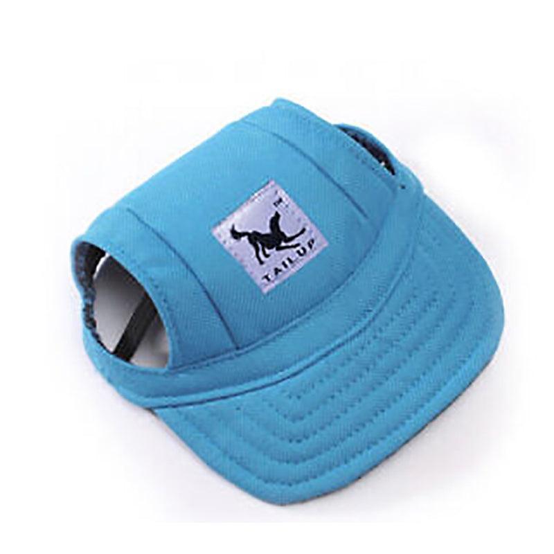 Dog Baseball Cap Outdoor Pet Sun Hat Summer Canvas Visor Puppy S Size - Stripe