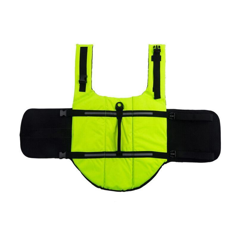 Dog Life Jacket Pet Swim Vest Floatation Aid for Boating and Water Activities Green - M