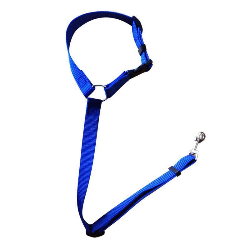 Adjustable Pet Dog Car Clip Lead Harness Strap for Vehicle Travel Restraint Use - Green