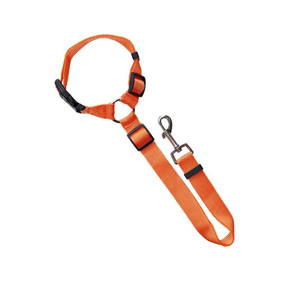 Adjustable Pet Dog Car Clip Lead Harness Strap for Vehicle Travel Restraint Use - Pink