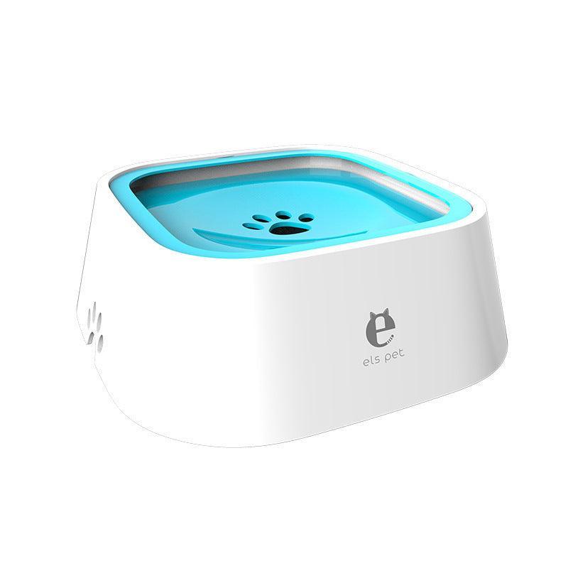 1.5L Pet Water Bowl No-Spill Design Slow Drinking Feeder with Non-Slip Base - Pink
