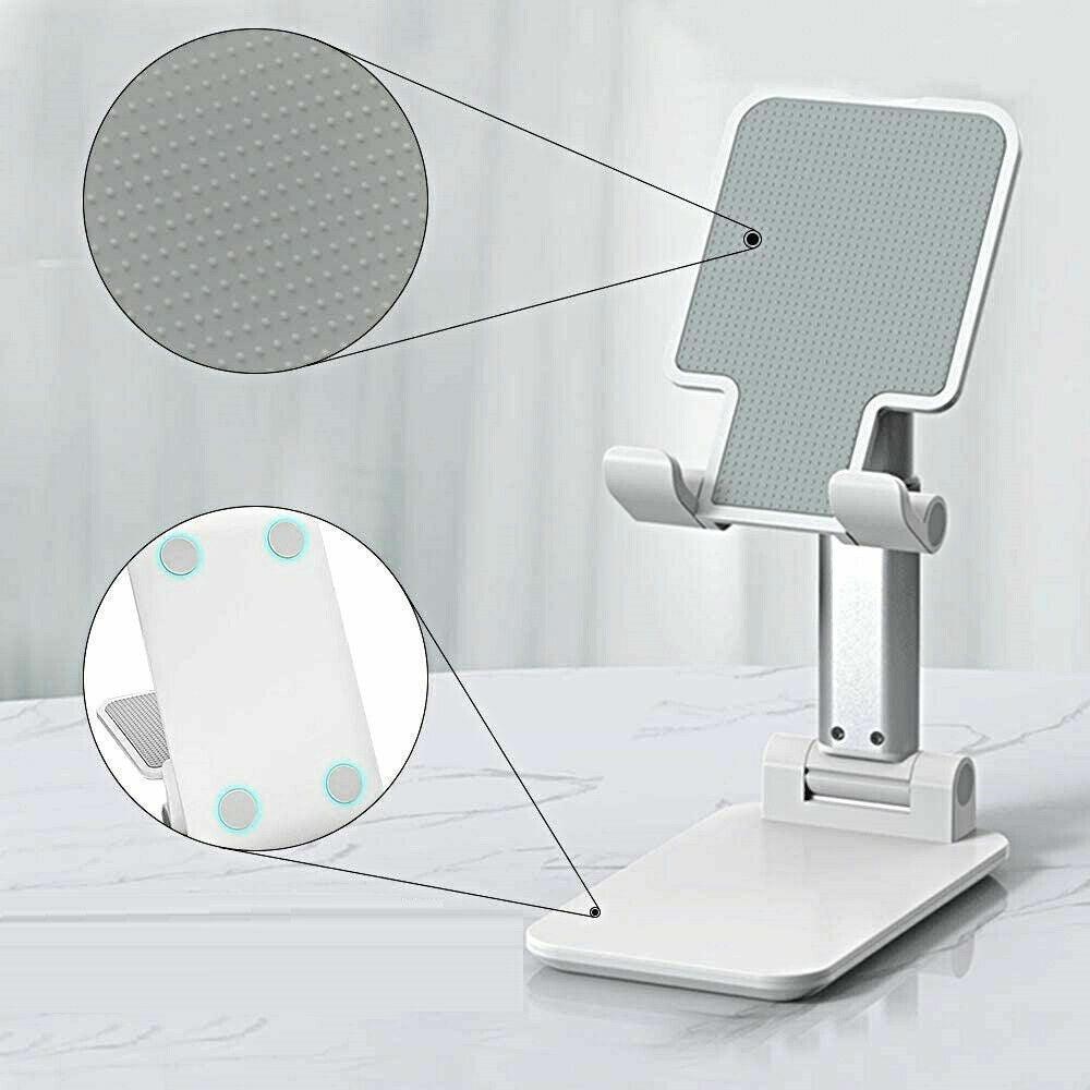 Foldable Adjustable Universal Desk Stand Holder For Mobile Phone Tablet Portable - Green
