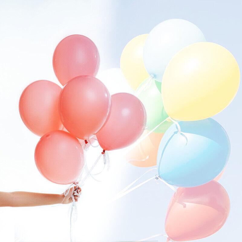 100PCS 10 Inch Latex Balloons Party Decorations Birthday Wedding Balloon Solid Colour - Gamet