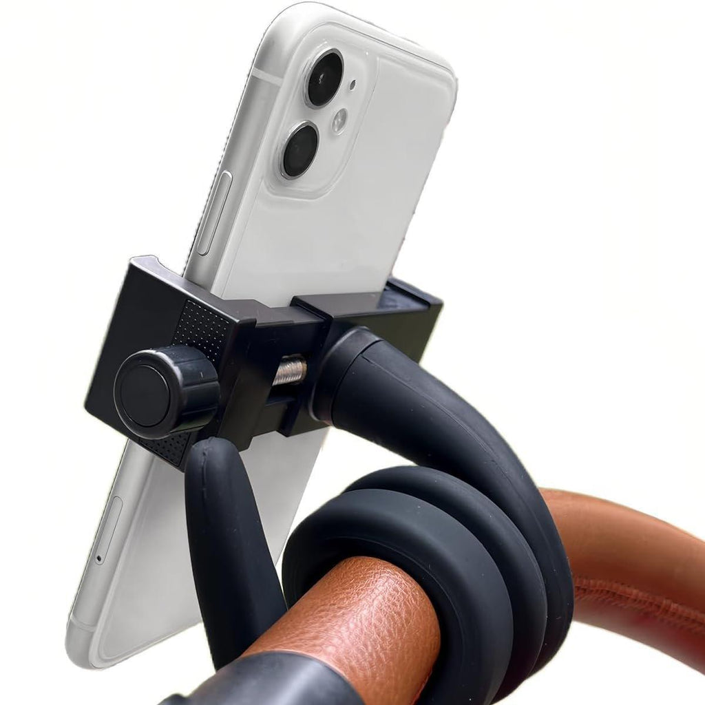 Universal Flexible Phone Holder Silicone Hose Stroller Crib Mount Stand Bracket