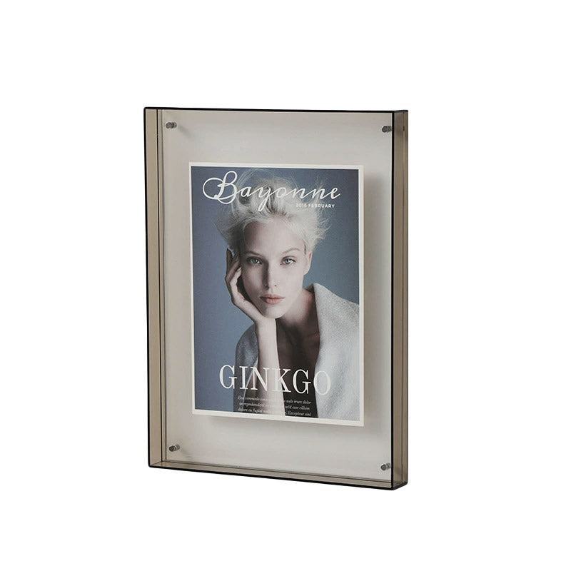 Acrylic Photo Frame Double-Sided Clear Display with Screw Mount – 16x21cm - Colorful