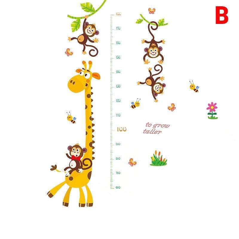 Removable Wall Height Chart Sticker Growth Measurement Ruler Decal for Wall Decor - H