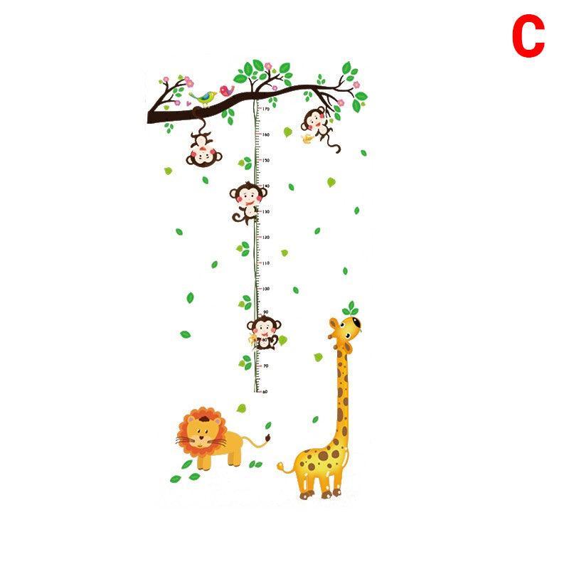 Removable Wall Height Chart Sticker Growth Measurement Ruler Decal for Wall Decor - H