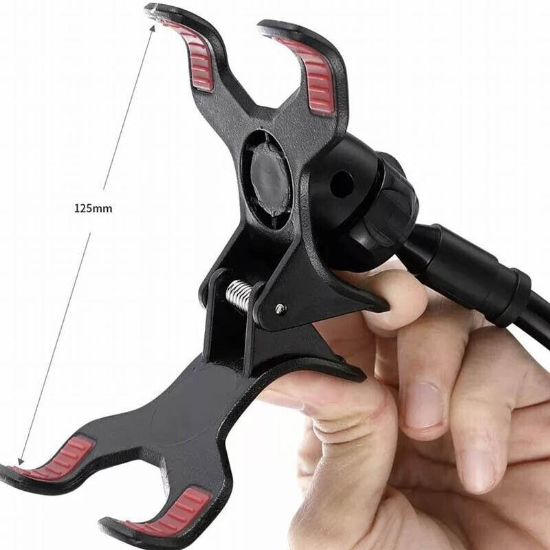 Adjustable Flexible Phone Tablet Holder with Clamp for Bed Desk Mount Use - Pink