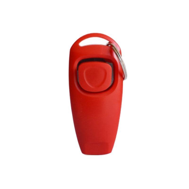 Dog Whistle and Clicker Set for Training Stop Barking Obedience Tool Combo - Pink
