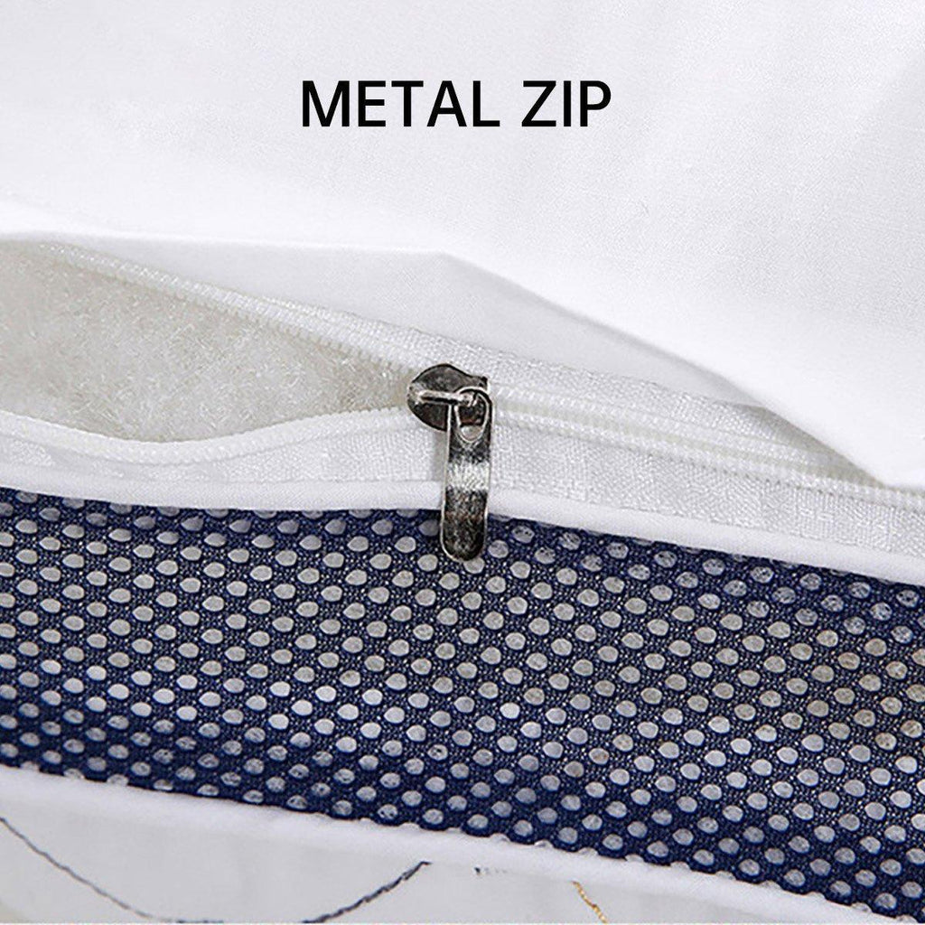 1/2PCS Hotel Style Polyester Fibre Pillow Washable High Rebound Support - 800g-2pcs