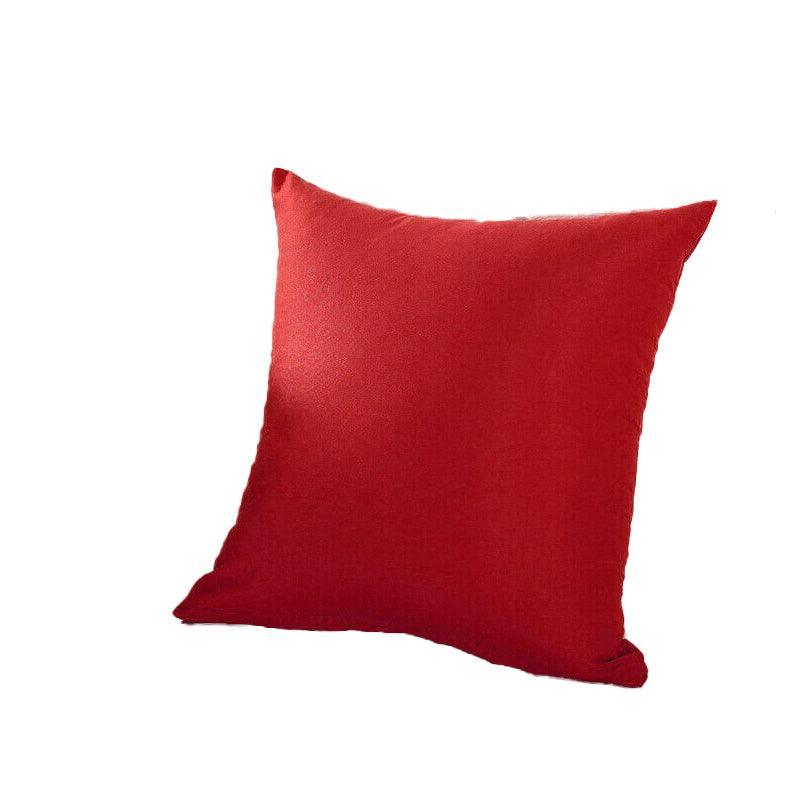 40x40cm Multicoloured Plain Solid Colour Cushion Cover Covers Decorative Pillow Case - Dark Purple
