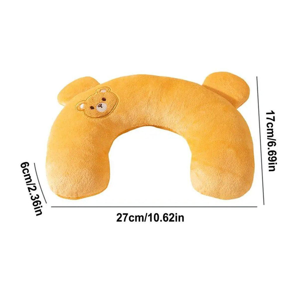 Dog Pet U Shaped Pillow Cartoon Breathable Cat Sleeping Cushion for All Seasons - Grey