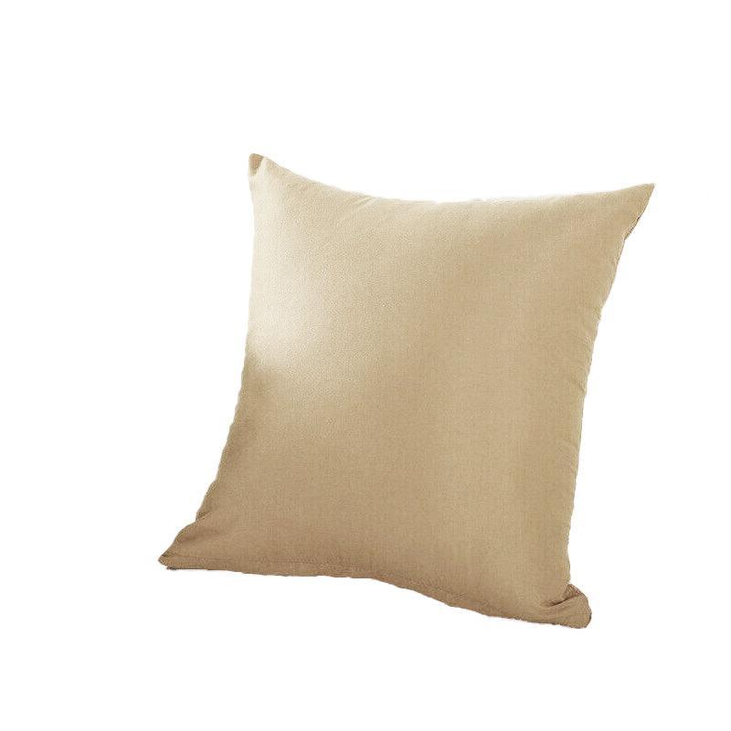 40x40cm Multicoloured Plain Solid Colour Cushion Cover Covers Decorative Pillow Case - Red
