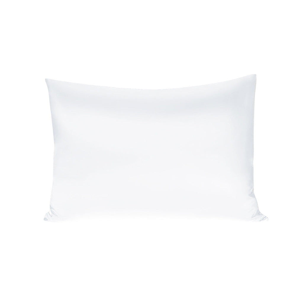 Silk Envelope Pillowcase Soft Satin Protective Cover for Bed Sleep Comfort - Silver