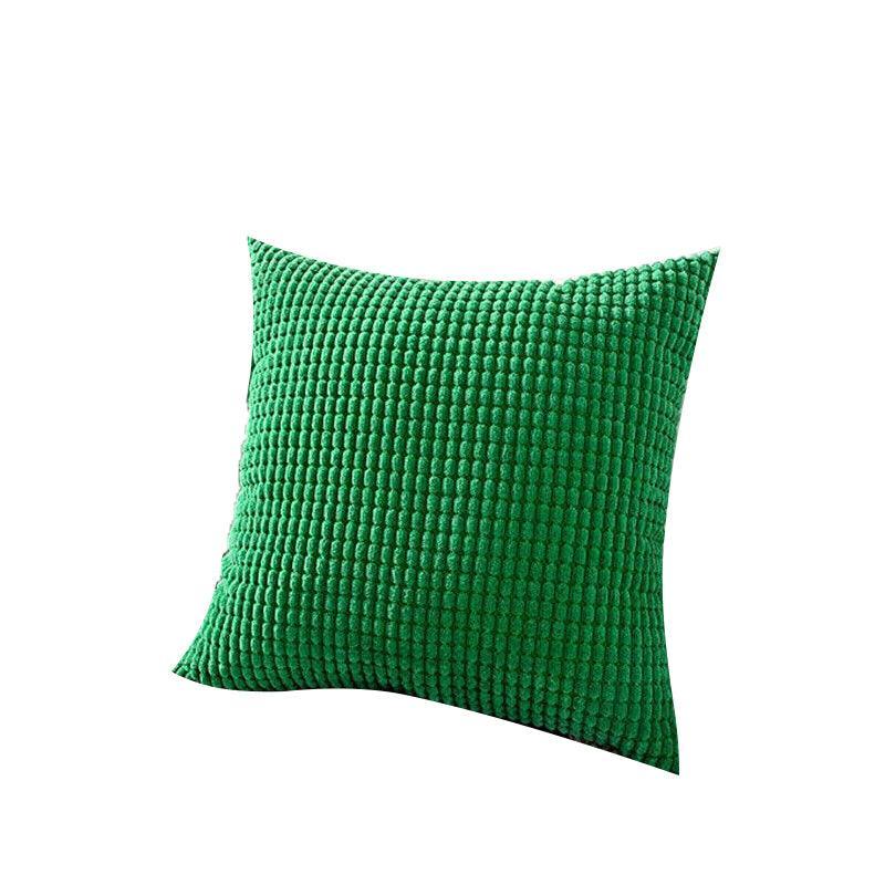 45X45 Plain Solid Colour Cushion Cover Decorative Pillow Case Home Multicoloured - Pink