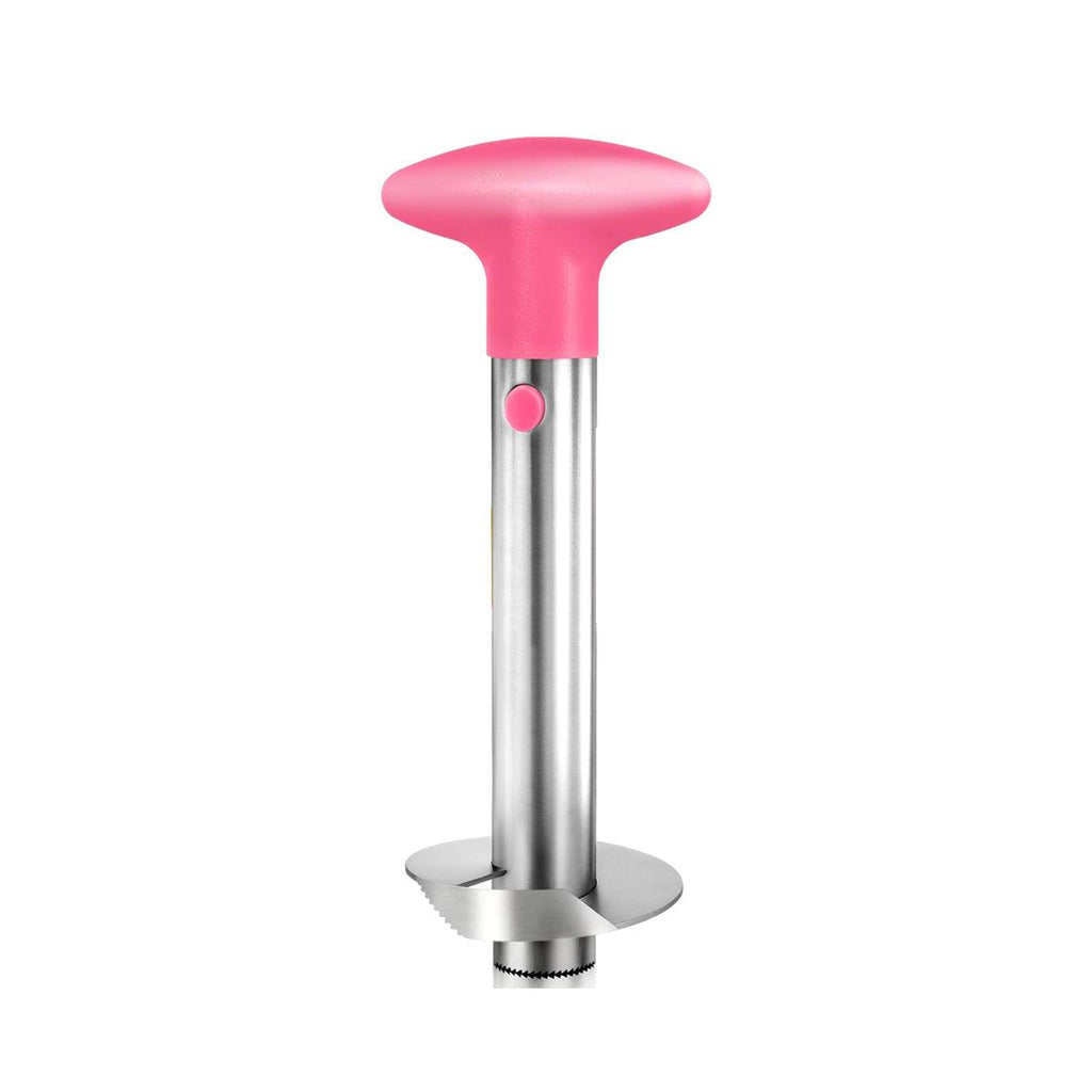 Stainless Steel Pineapple Corer Slicer Peeler Cutter Tool Easy Pineapple Cutter - Pink