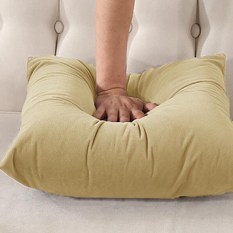 40x40cm Multicoloured Plain Solid Colour Cushion Cover Covers Decorative Pillow Case - Pink