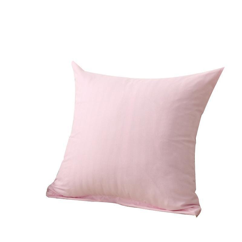 50cm*50cm Multicoloured Plain Solid Colour Cushion Cover Decorative Pillow Case - Pink