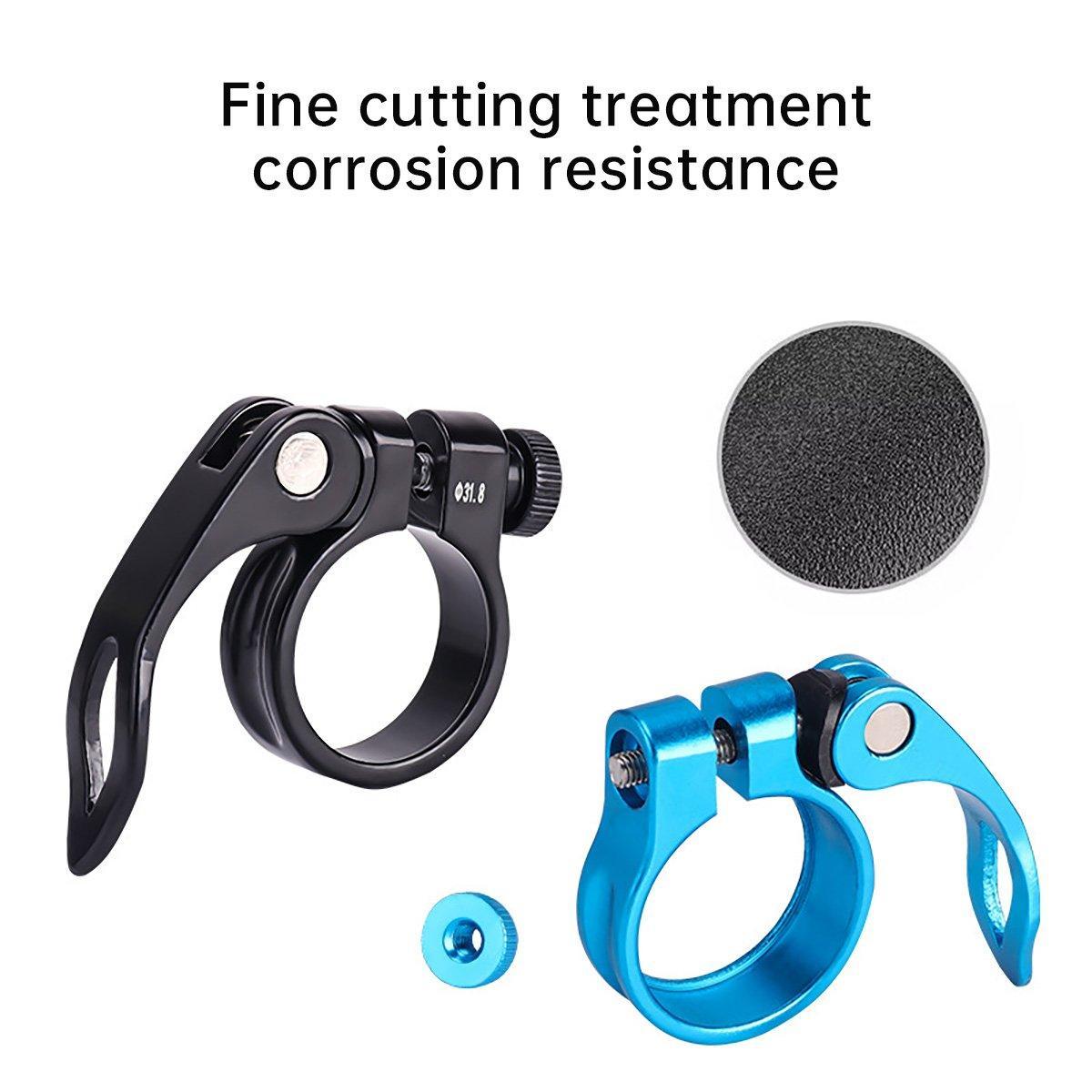 Quick Release Bicycle Seat Tube Clamp Multi Color Lever Lock Cycling Accessories - Golden-3-1