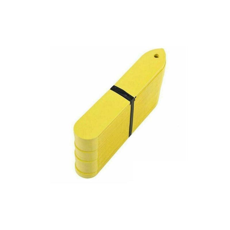 100PCS Plant Labels Flexible Pvc Plastic Garden Tag Nursey Seeding Marker Pen Bulk Sale - Yellow