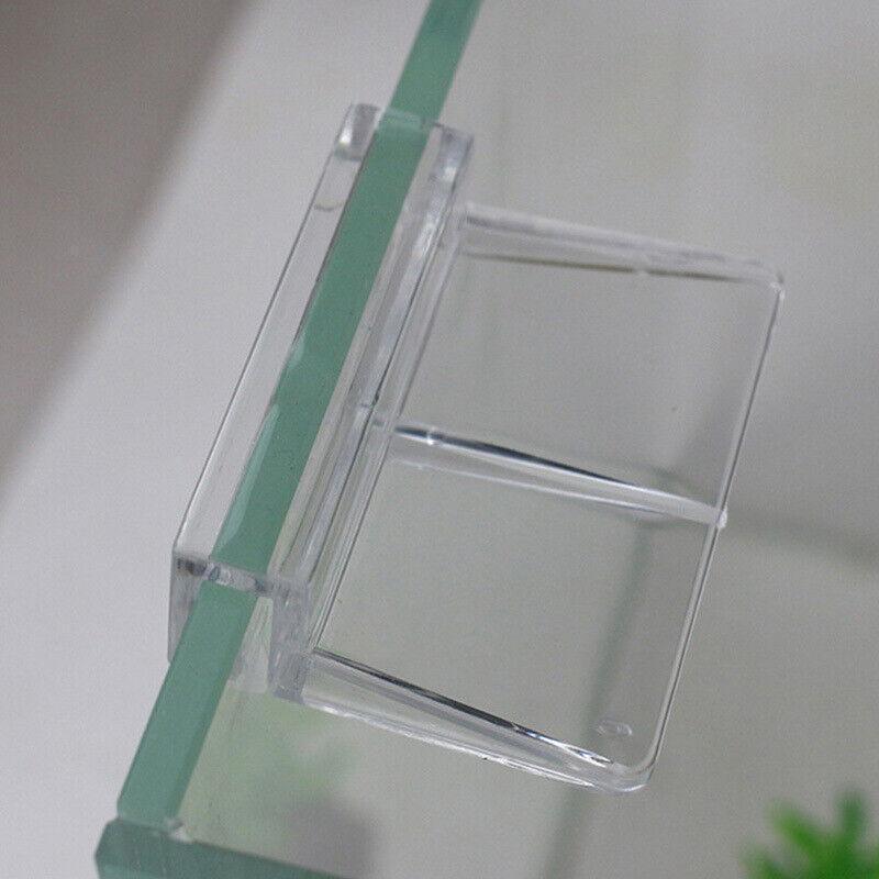 4Pcs Aquarium Fish Tank Glass Cover Support Holder Acrylic Clip Bracket 6/8/10/12mm - 12mm