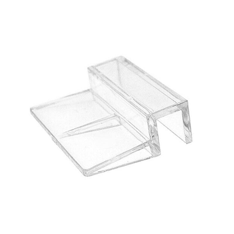 4Pcs Aquarium Fish Tank Glass Cover Support Holder Acrylic Clip Bracket 6/8/10/12mm - 12mm