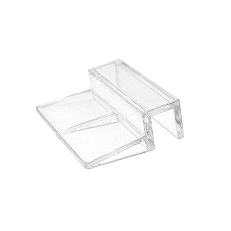 4Pcs Aquarium Fish Tank Glass Cover Support Holder Acrylic Clip Bracket 6/8/10/12mm - 8mm