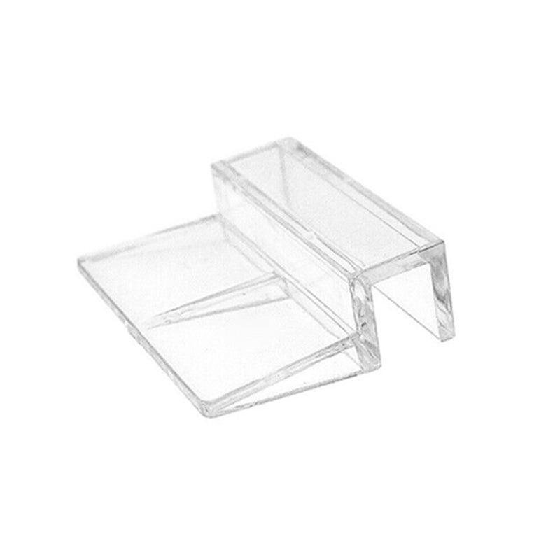 4Pcs Aquarium Fish Tank Glass Cover Support Holder Acrylic Clip Bracket 6/8/10/12mm - 8mm