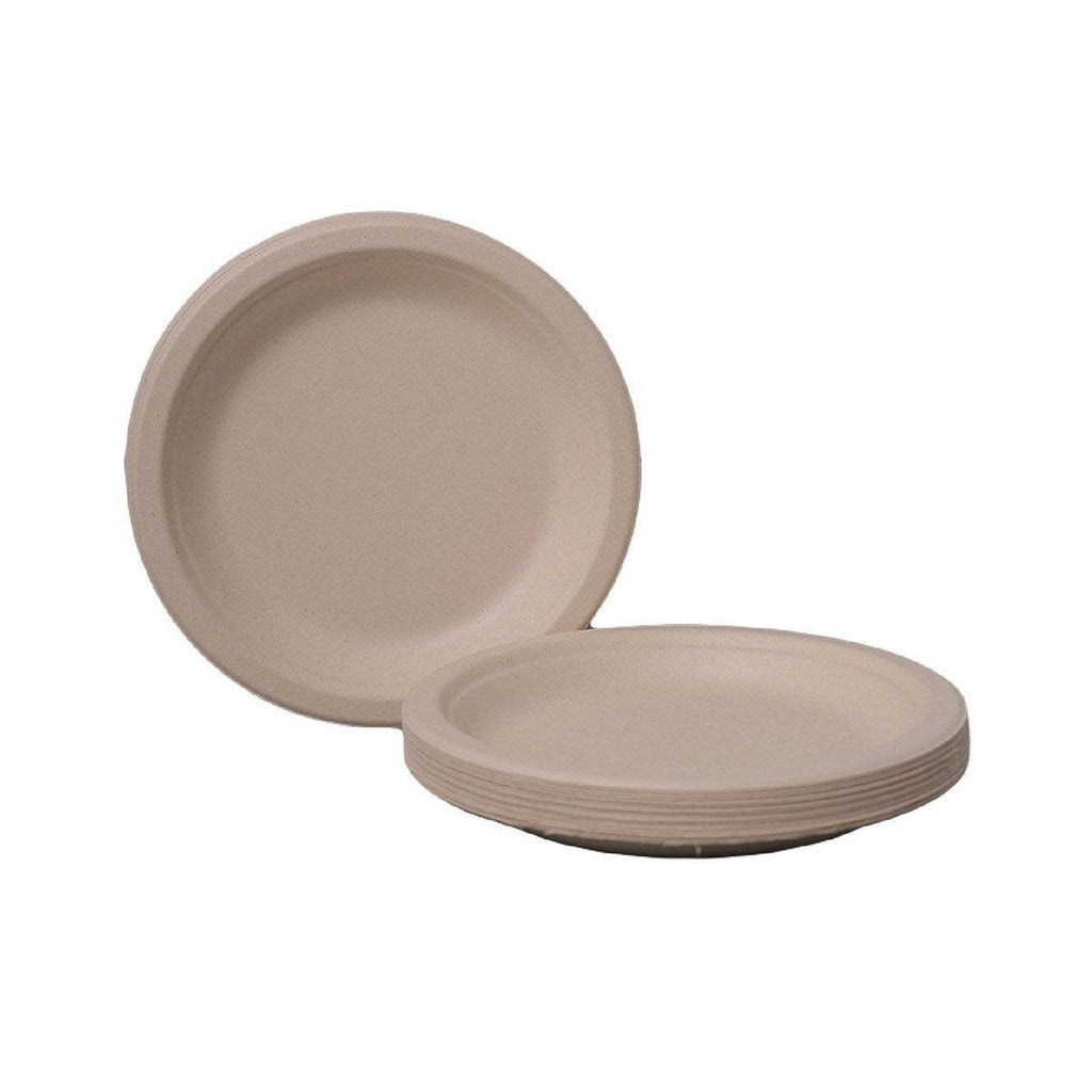 100x Biodegradable Sugarcane Paper Trays - Eco-Friendly & Durable for  Food - 7inches-100pcs