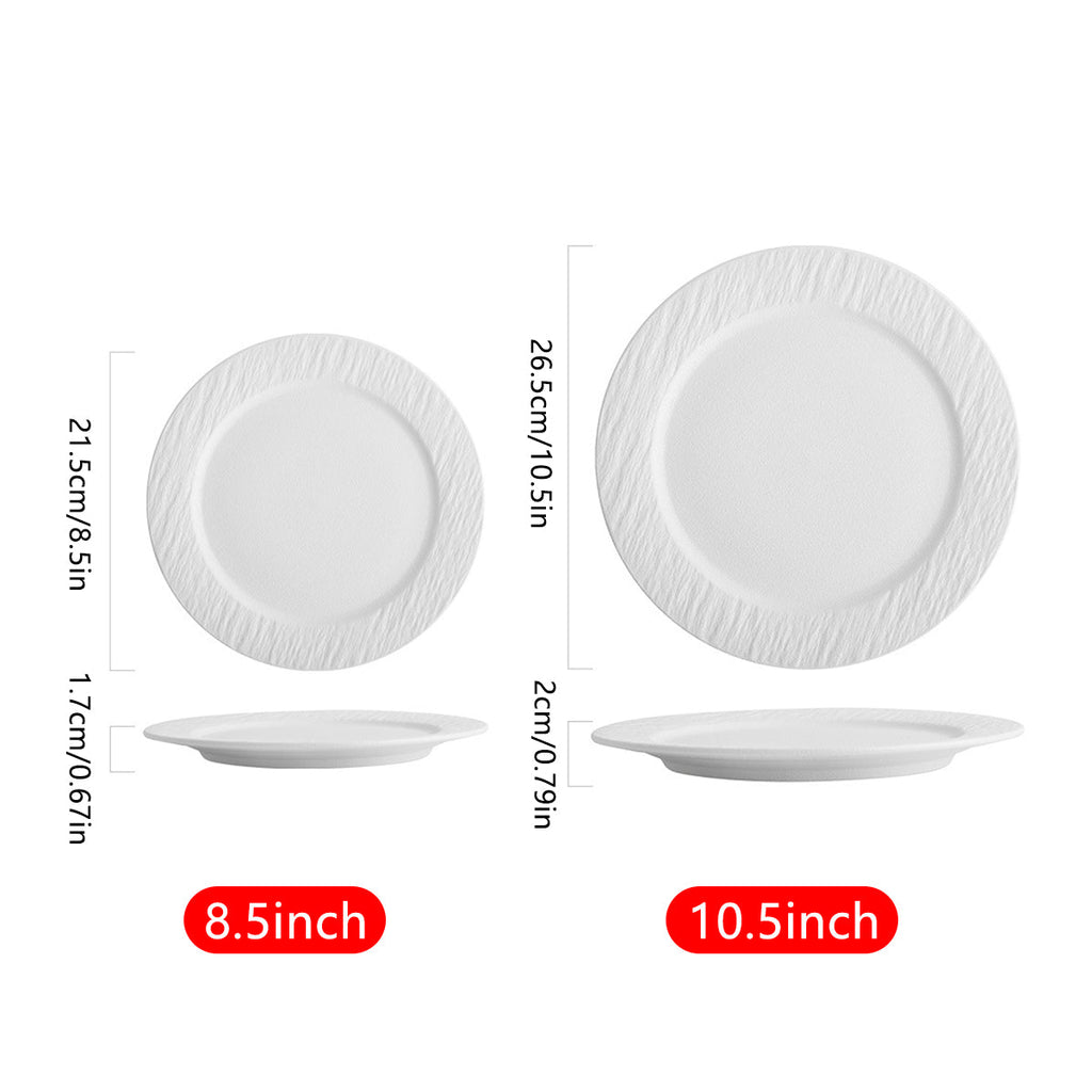 Ceramic Steak Vegetable Dessert Salad Plate Home Dinner Plate Kitchen Dining - 10.5inch